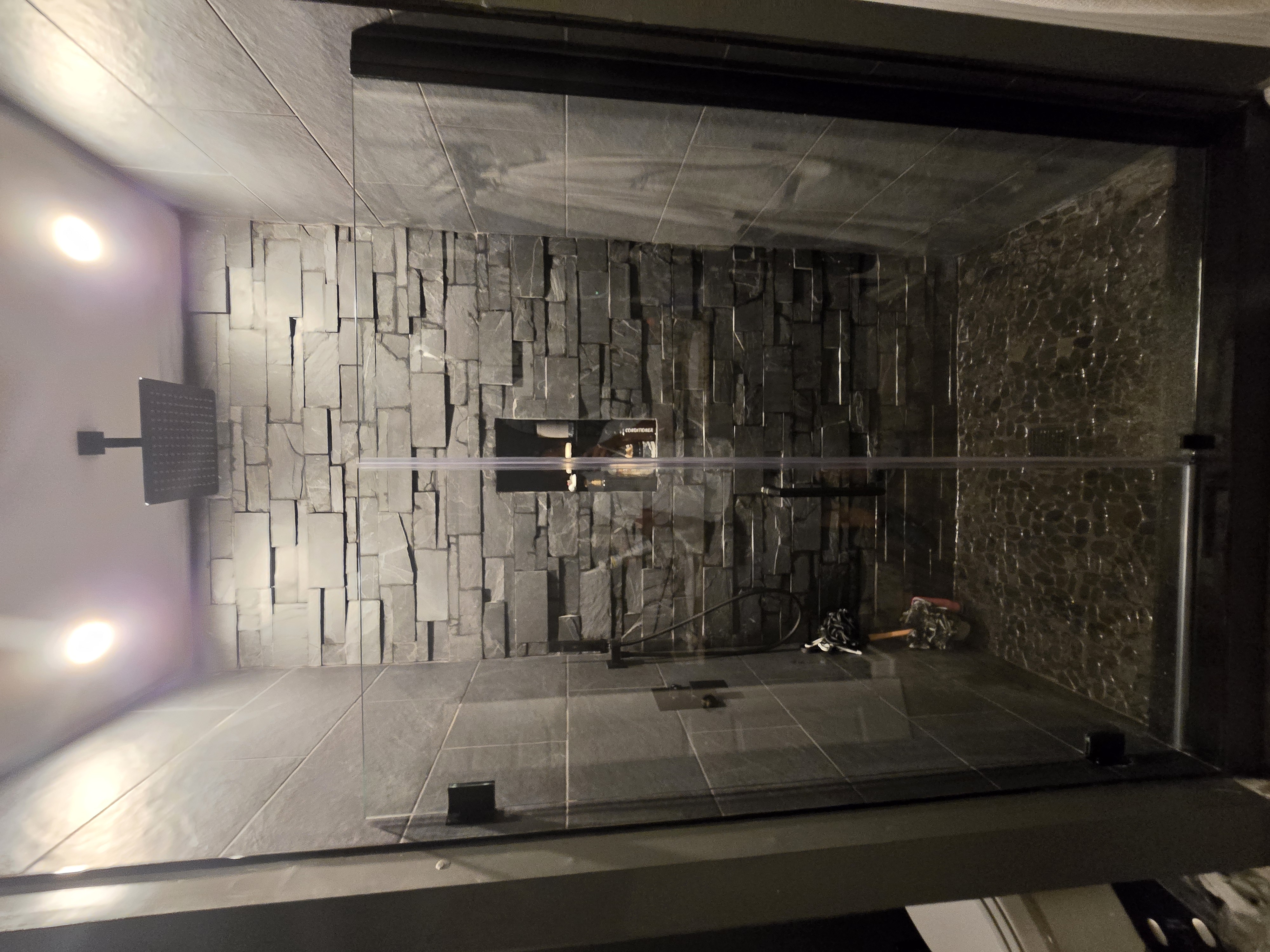 Bathroom 4 luxury stone walk-in shower after renovation